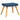 Scaun de relaxare cu taburet, albastru, textil