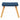 Scaun de relaxare cu taburet, albastru, textil