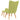 Scaun de relaxare cu taburet, verde, textil