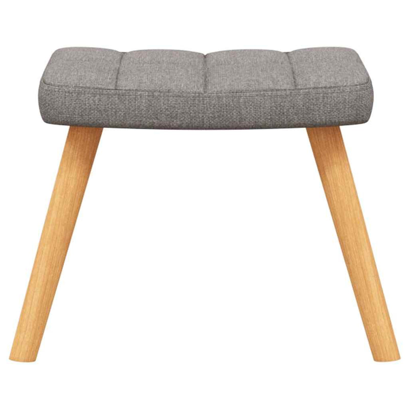Scaun de relaxare cu taburet,taupe, textil
