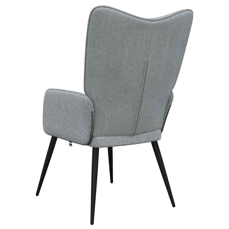 Scaun de relaxare, gri deschis, material textil