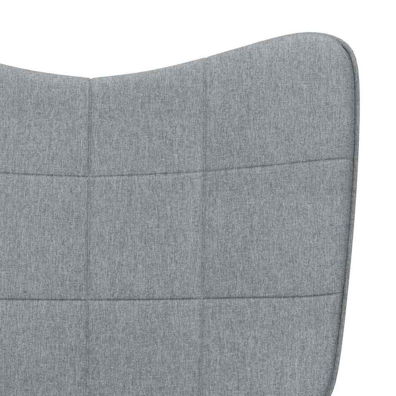 Scaun de relaxare, gri deschis, material textil