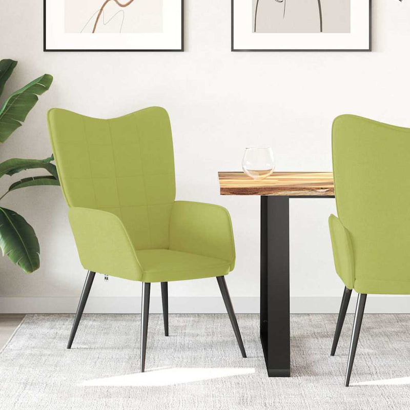 Scaun de relaxare, verde, material textil