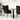 Scaun de relaxare, negru, material textil