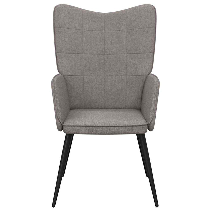 Scaun de relaxare, gri taupe, material textil