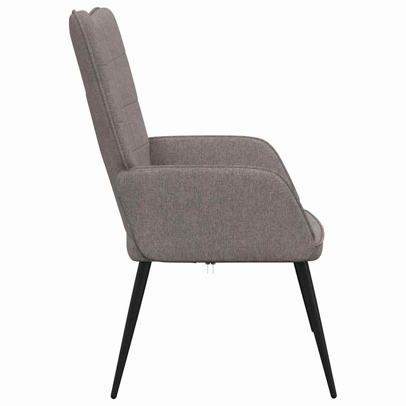Scaun de relaxare, gri taupe, material textil