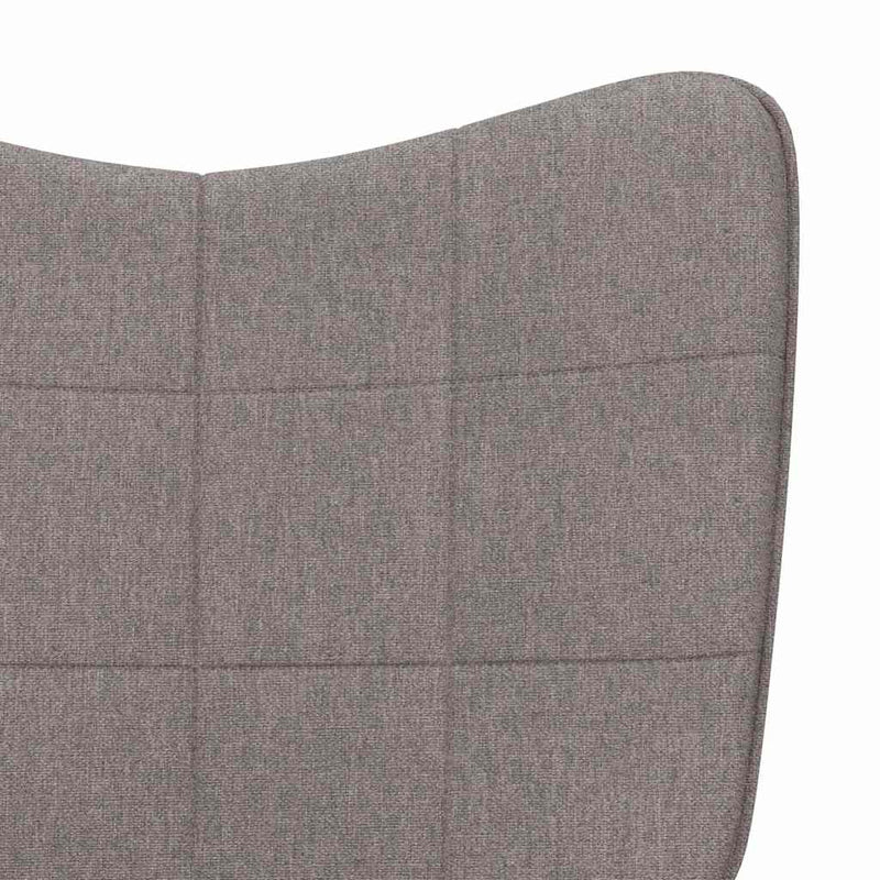 Scaun de relaxare, gri taupe, material textil