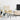 Scaun de relaxare cu taburet, crem, textil