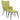 Scaun de relaxare cu taburet, verde, textil