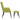 Scaun de relaxare cu taburet, verde, textil