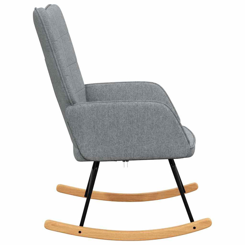 Scaun balansoar, gri deschis, material textil