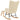 Scaun balansoar cu taburet, crem, textil