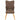 Scaun balansoar cu taburet, maro, textil