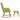 Scaun balansoar cu taburet, verde, textil