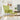 Scaun balansoar cu taburet, verde, textil