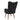 Scaun de relaxare, negru, catifea