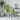 Scaun de relaxare cu taburet, verde deschis, catifea