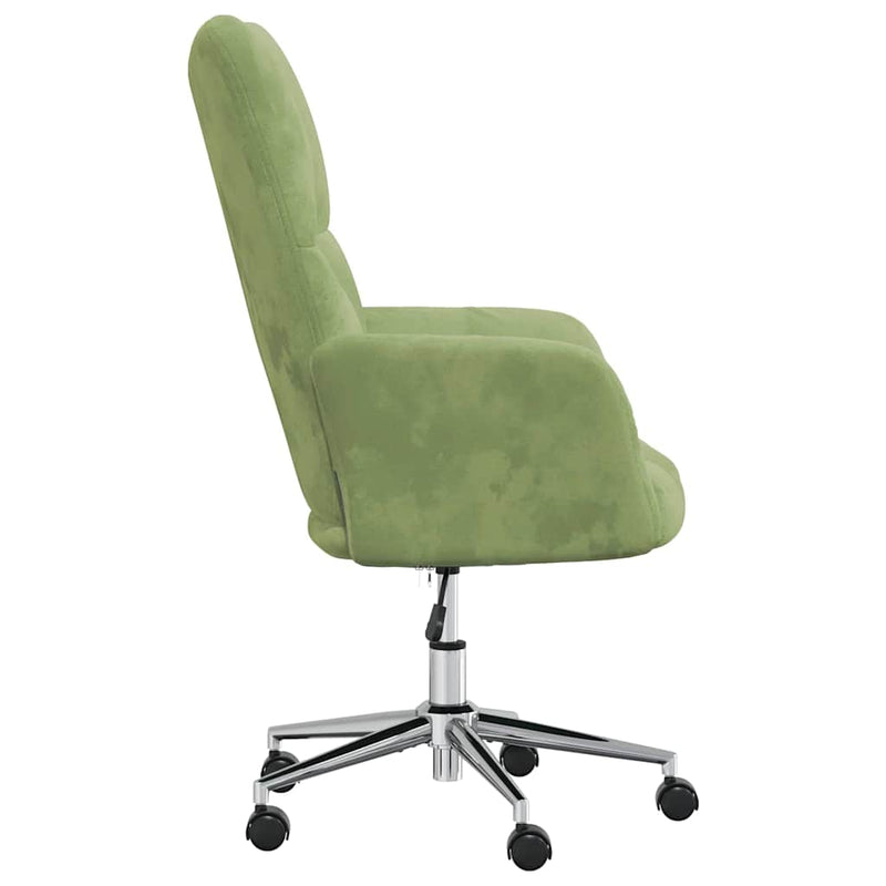 Scaun de relaxare, verde deschis, catifea