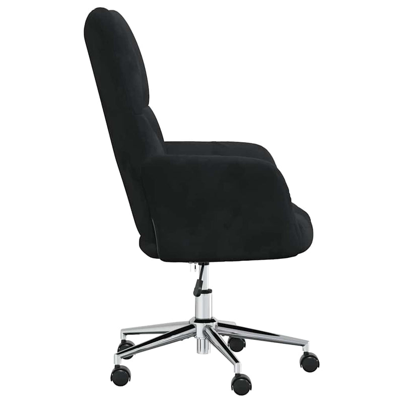 Scaun de relaxare, negru, catifea