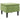 Scaun cu picioare din lemn, verde deschis, catifea