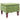 Scaun cu picioare din lemn, verde deschis, catifea