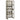 Spalier cu rafturi, gri, 55x30x140 cm, lemn masiv brad