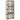 Spalier cu rafturi, gri, 55x30x140 cm, lemn masiv brad