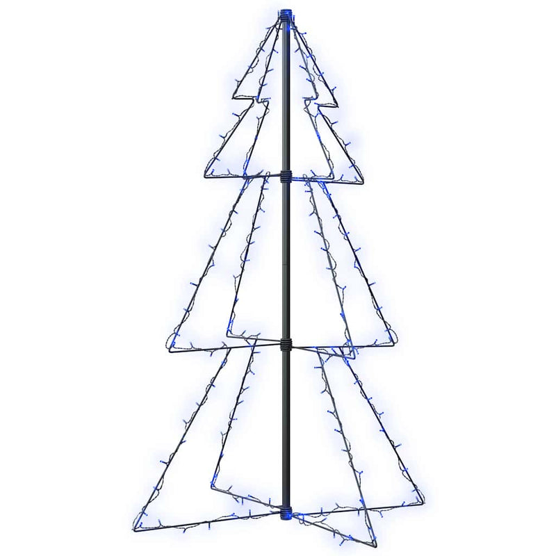 Brad Crăciun conic, 78x120 cm, 160 LED-uri, interior & exterior