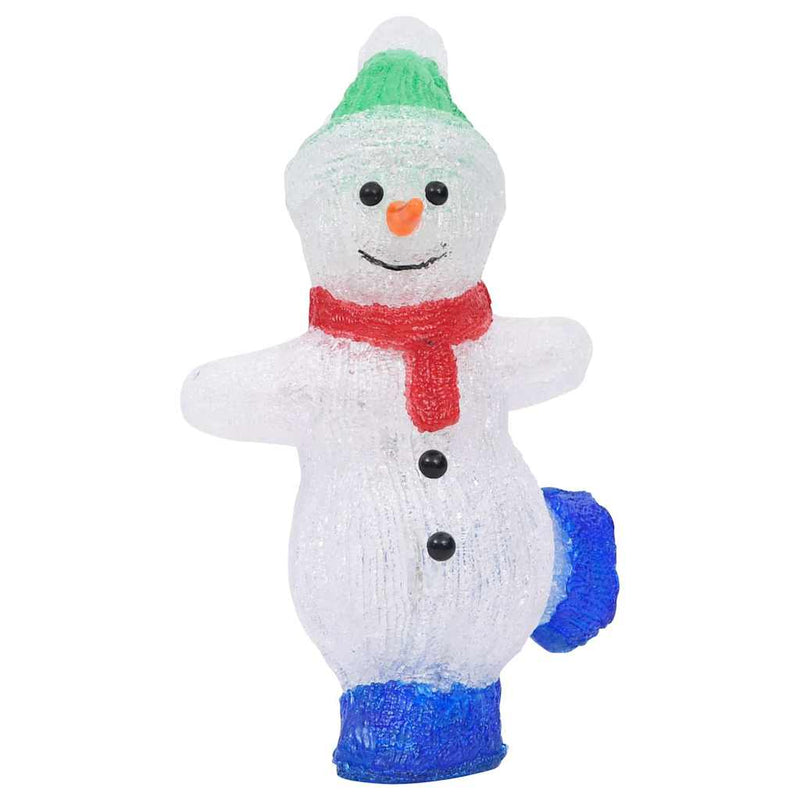 Figurină om zăpadă Crăciun LED acrilic 30cm interior/exterior