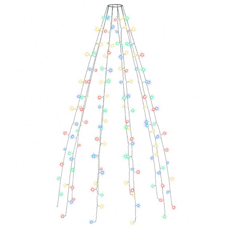 Instalație brad de Crăciun cu 150 LED-uri colorate 150 cm