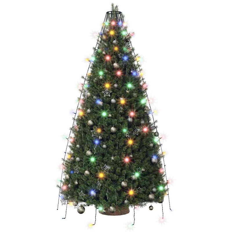 Instalație brad de Crăciun cu 150 LED-uri colorate 150 cm
