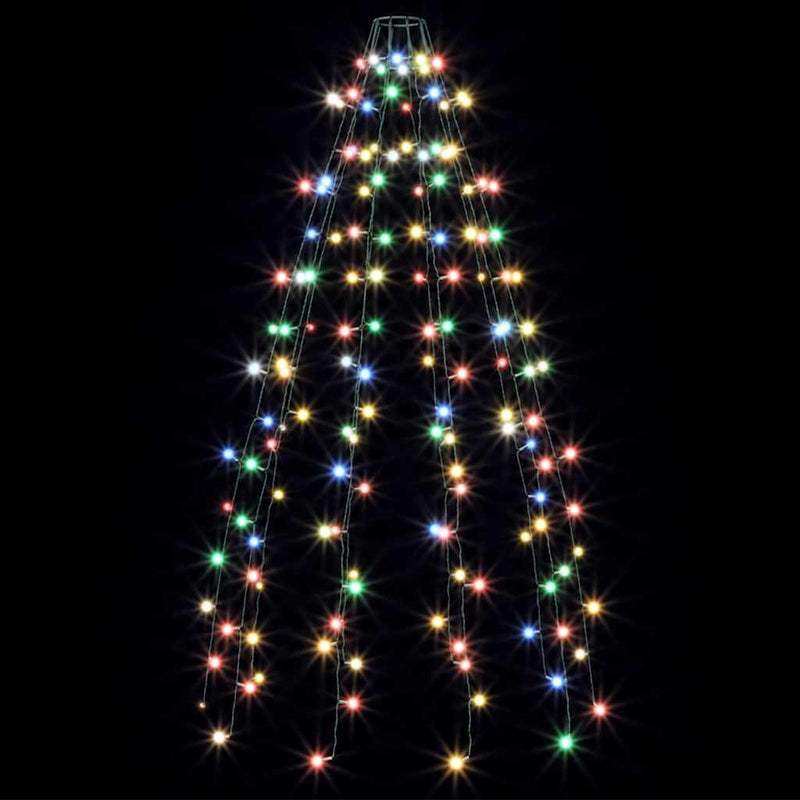 Instalație brad de Crăciun cu 150 LED-uri colorate 150 cm