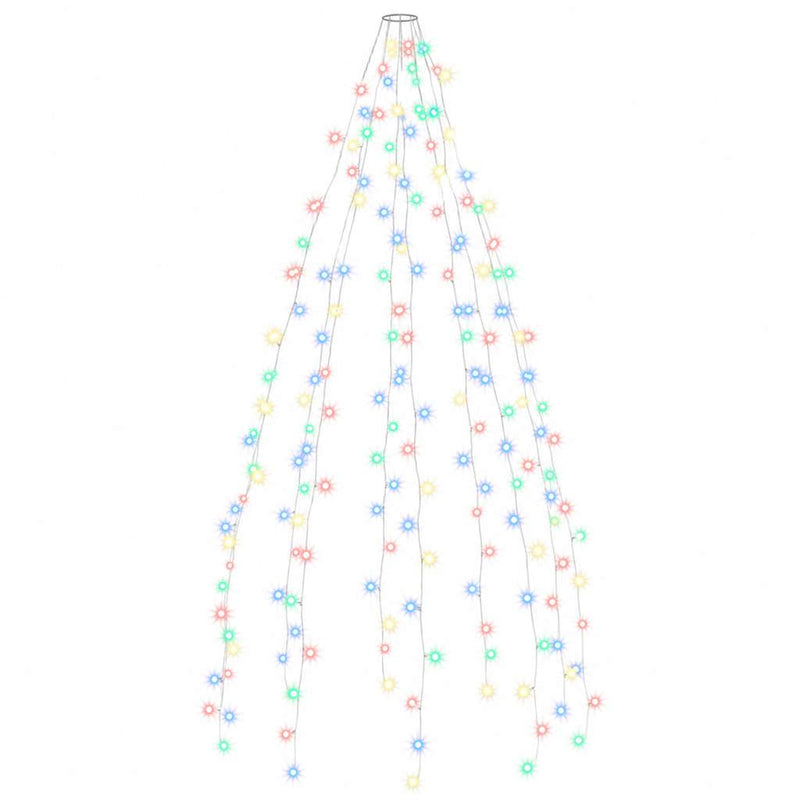 Instalație brad de Crăciun cu 210 LED-uri multicolor 210 cm