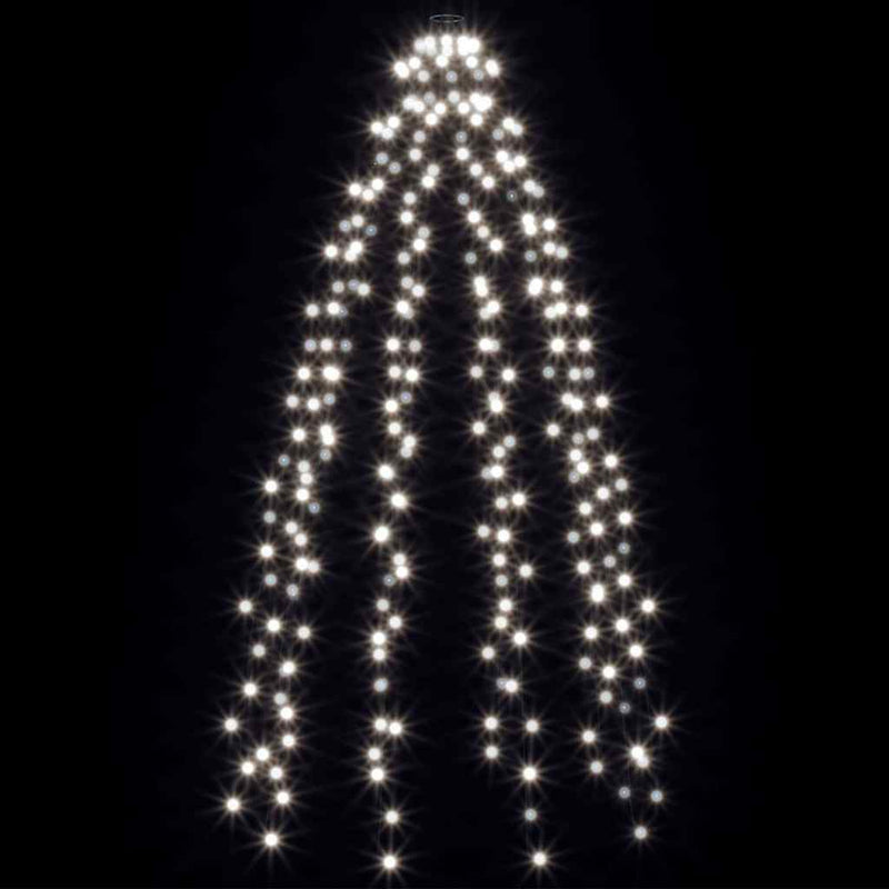 Instalație brad de Crăciun cu 250 LED-uri, alb rece, 250 cm
