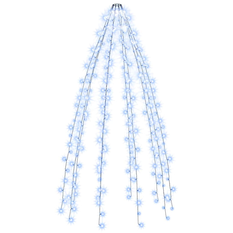 Instalație brad de Crăciun cu 250 LED-uri, albastru, 250 cm