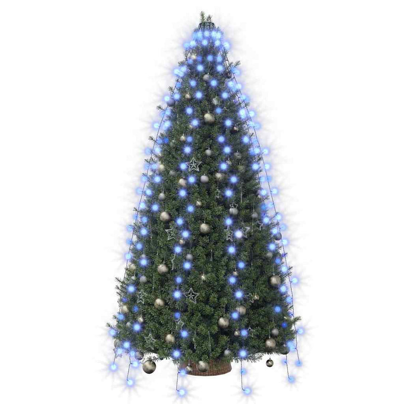 Instalație brad de Crăciun cu 250 LED-uri, albastru, 250 cm