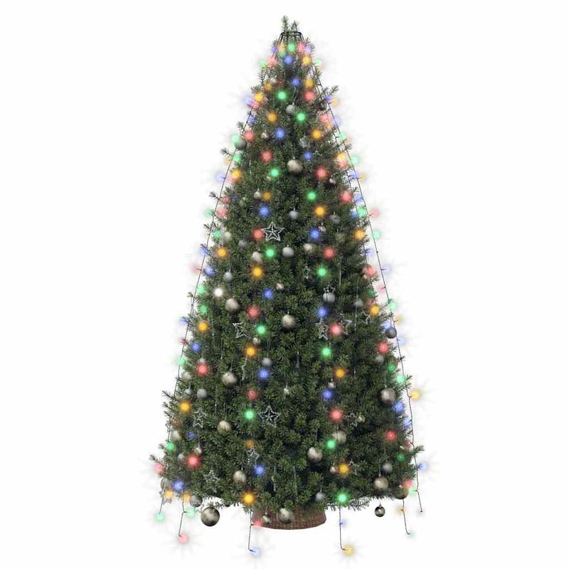 Instalație brad de Crăciun cu 250 LED-uri, multicolor, 250 cm