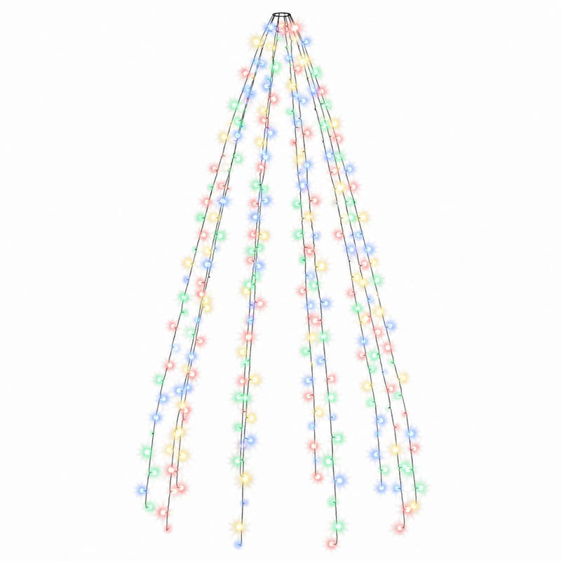 Instalație brad de Crăciun cu 300 LED-uri multicolor 300 cm