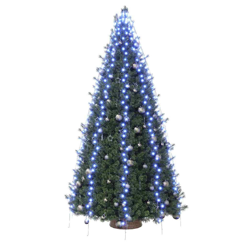 Instalație brad de Crăciun cu 400 LED-uri, albastru, 400 cm