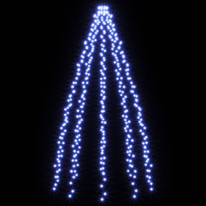 Instalație brad de Crăciun cu 400 LED-uri, albastru, 400 cm