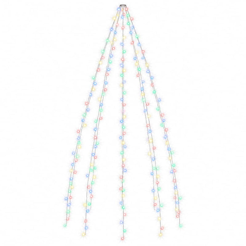 Instalație brad de Crăciun cu 400 LED-uri multicolor 400 cm