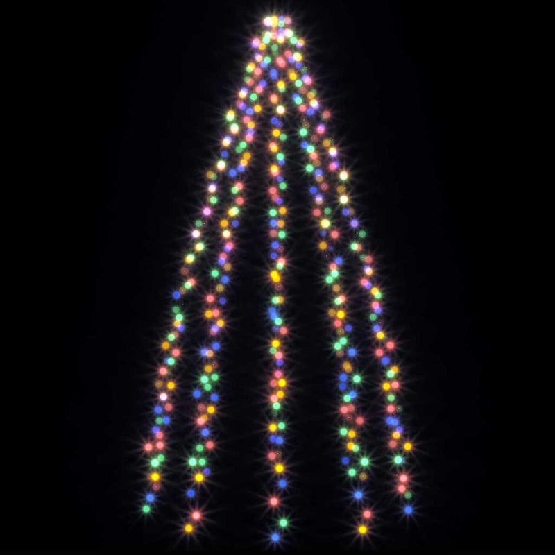 Instalație brad de Crăciun cu 400 LED-uri multicolor 400 cm