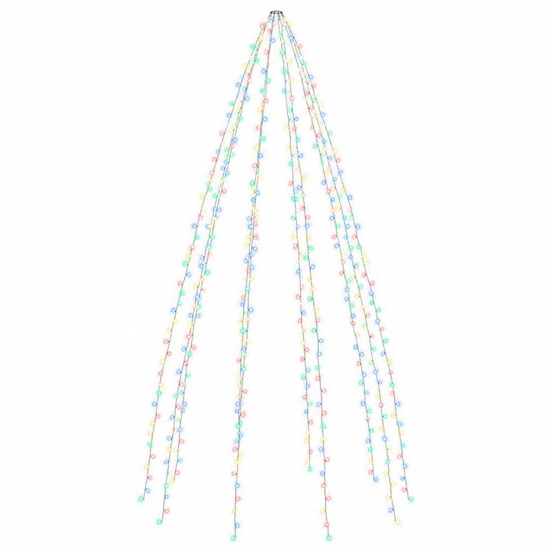 Instalație brad 500 LED-uri multicolor 500 cm interior/exterior
