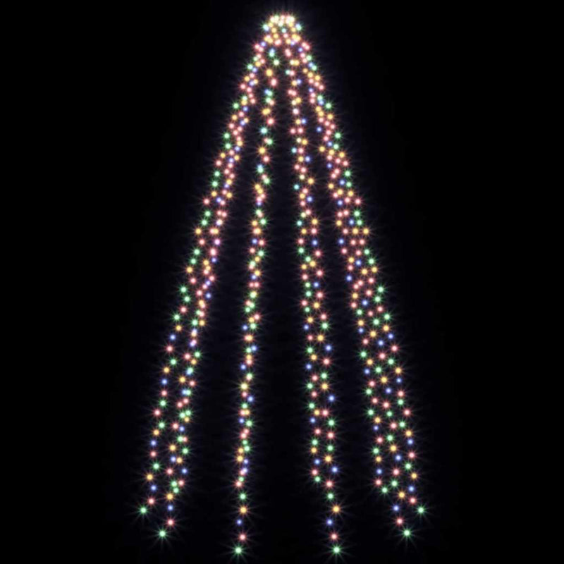 Instalație brad 500 LED-uri multicolor 500 cm interior/exterior