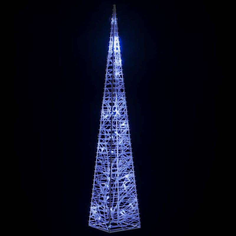 Con de lumină cu LED decorativ, albastru, 60 cm, acril