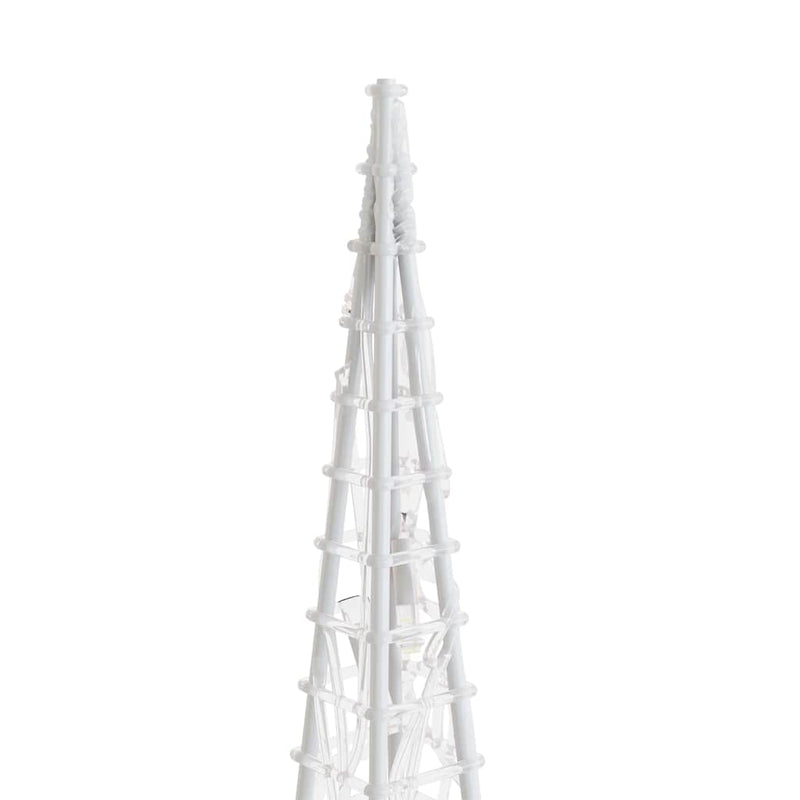 Set conuri decorative cu LED-uri albastru 30/45/60 cm acrilic