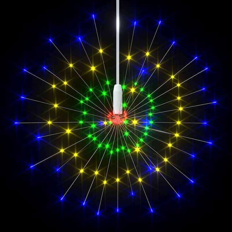 Lămpi cu artificii de Crăciun 10 buc. 1400 LED multicolor 20 cm