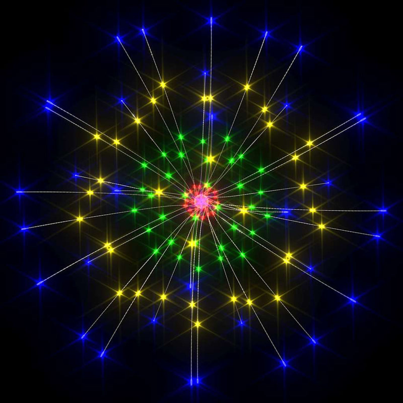 Lămpi cu artificii de Crăciun 10 buc. 1400 LED multicolor 20 cm