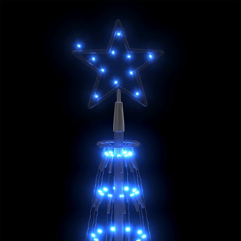 Decorațiune brad Crăciun conic 752 LED-uri albastru 160x500 cm