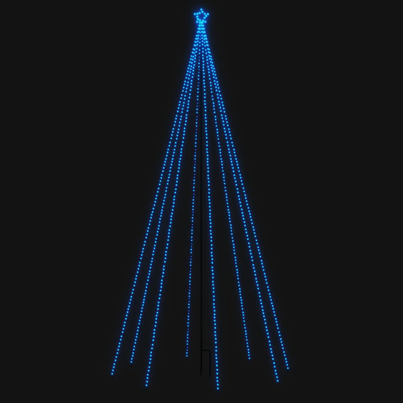 Pom de Crăciun LED Interioară Exterior 576LED-uri Albastru 3,6m